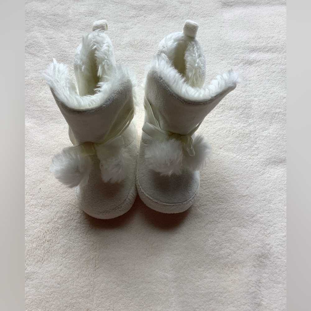 Joe Fresh Baby Winter Booties w/ Pom Poms